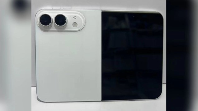 iPhone gập lộ diện: Khung titan mỏng kỷ lục, duy nhất màu trắng