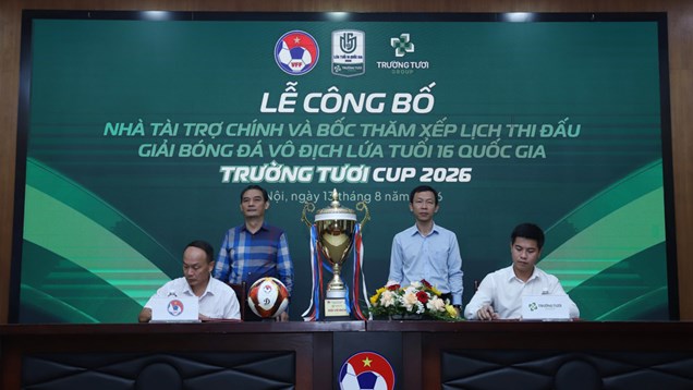 10 đội tranh tài tại Giải bóng đá vô địch U16 quốc gia 2026