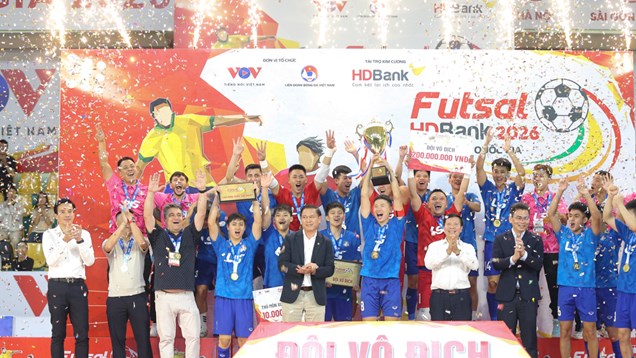 Thái Sơn Bắc hoàn tất cú đúp danh hiệu Futsal quốc gia 2026