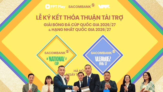 Giải hạng Nhất và Cúp Quốc gia 2026/27 có nhà tài trợ chính