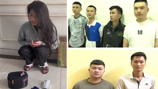 Các đối tượng trong đường dây ma túy liên tỉnh vừa bị lực lượng Công an Thanh Hoá bắt giữ