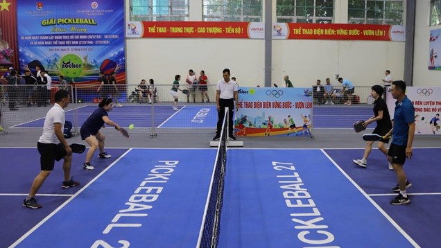 Hơn 300 VĐV tham gia Giải Pickleball kỷ niệm 95 năm Ngày thành lập Đoàn TNCS Hồ Chí Minh
