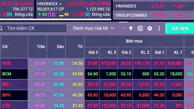 Khối ngoại quay lại mua ròng, VN - Index vẫn mất hơn 12 điểm