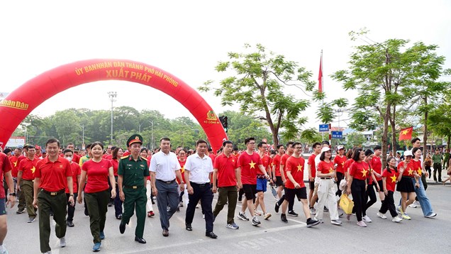 TP. Hải Phòng hưởng ứng chương trình đi bộ “Cùng Việt Nam tiến bước” năm 2026