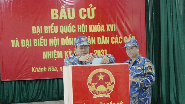 Trường Sa hoàn thành bầu cử sớm