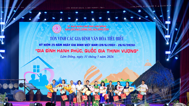 Lâm Đồng: Tuyên dương các gia đình văn hóa tiêu biểu