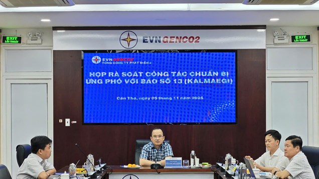 EVNGENCO2 chủ động triển khai các kịch bản ứng phó với bão số 13 