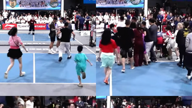 Cảnh giành giật quanh Quang Dương trên sân pickleball gây sốc