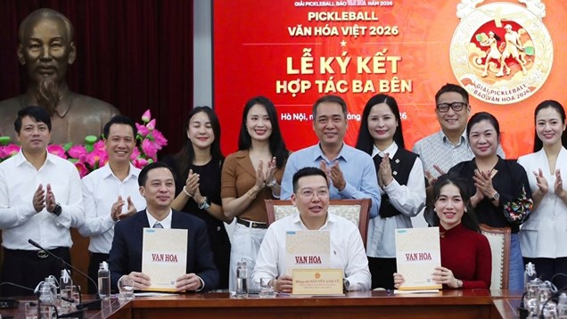 Ký kết hợp tác, đồng hành cùng Giải Pickleball Báo Văn Hóa năm 2026