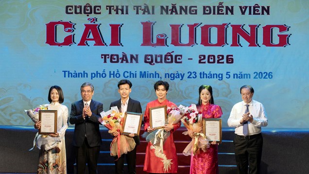 Trao 4 giải Nhất tại cuộc thi Tài năng diễn viên cải lương toàn quốc 2026