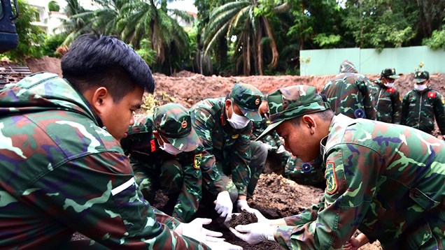 Đã quy tập 592 bộ hài cốt liệt sĩ tại Công viên Lê Thị Riêng