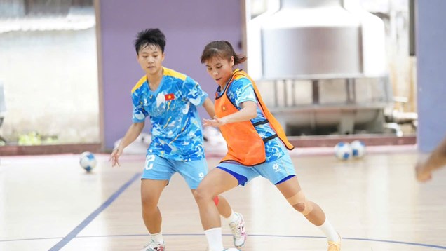 Tuyển Futsal nữ Việt Nam trở lại tập luyện, chuẩn bị cho giải Đông Nam Á 
