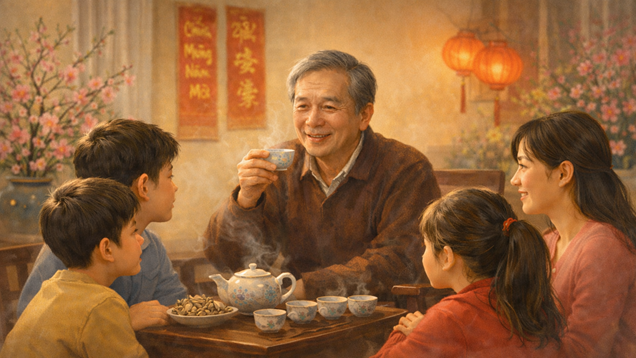 Bố kể chuyện Tết