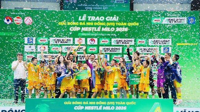 U11 CLB Hà Nội lần đầu vô địch Giải U11 toàn quốc