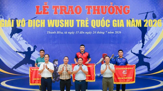Hà Nội nhất toàn đoàn Giải vô địch Wushu trẻ quốc gia 2026