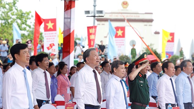 Tổng Bí thư, Chủ tịch nước Tô Lâm dự Lễ Thượng cờ “Thống nhất non sông”