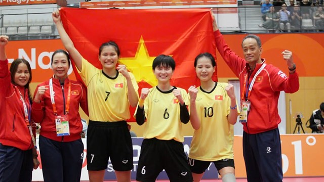 Cầu mây đôi nữ Việt Nam xuất sắc giành HCV ASIAD sau 20 năm
