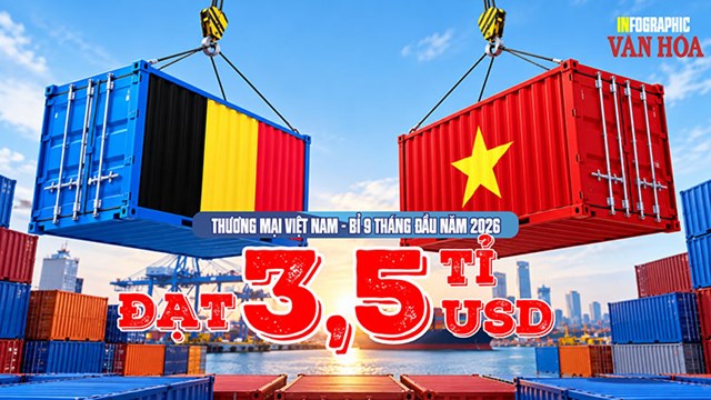 Việt Nam xuất siêu hơn 2,6 tỉ USD sang Bỉ sau 9 tháng