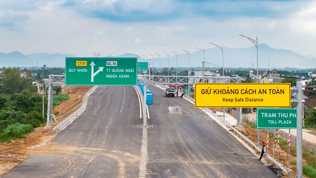 Sẵn sàng thông xe kỹ thuật cao tốc Quảng Ngãi – Hoài Nhơn