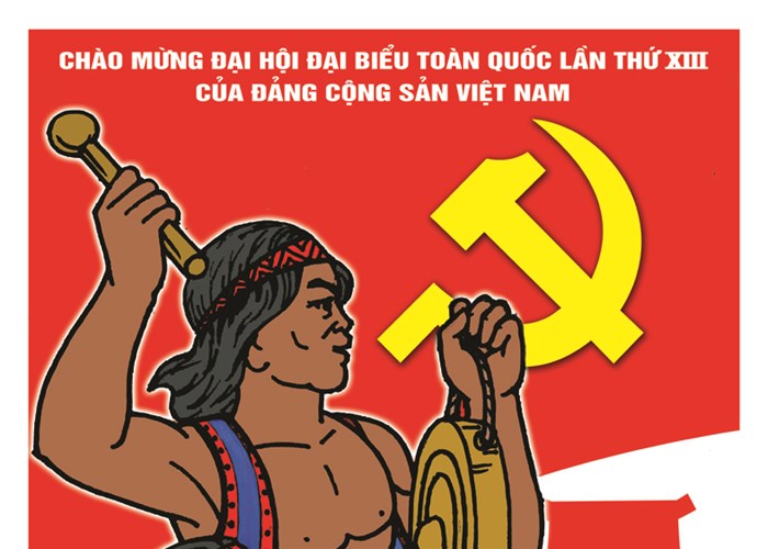 Bộ VHTTDL triển lãm tranh cổ động tuyên truyền Đại hội XIII của Đảng - Anh 5