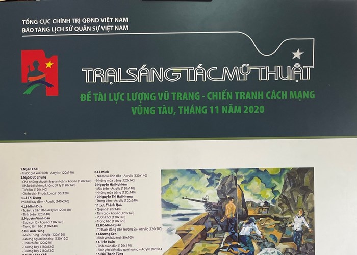 Trại sáng tác Mỹ thuật về Lực lượng vũ trang- Chiến tranh cách mạng năm 2021 - Anh 2