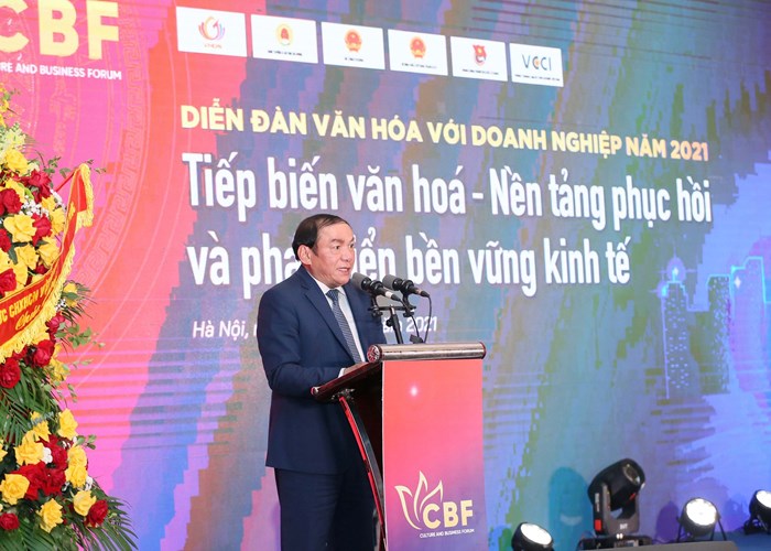 Dien dan quoc gia Van hoa voi doanh nghiep nam 2021: “Chan ga, chan phanh” cho doanh nghiep - Anh 2