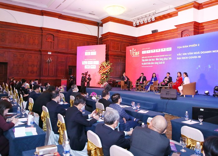 Dien dan quoc gia Van hoa voi doanh nghiep nam 2021: “Chan ga, chan phanh” cho doanh nghiep - Anh 3