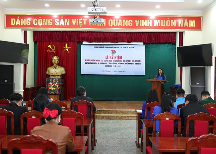 Đoàn TNCS Hồ Chí Minh Bộ VHTTDL ra sức rèn luyện, phấn đấu vì mục tiêu quan trọng của đất nước - Anh 2