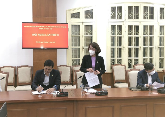 Đảng bộ Bộ VHTTDL: Tập trung chỉ đạo, triển khai tốt chủ đề năm 2022 “Xây dựng môi trường văn hoá cơ sở và công tác tổ chức cán bộ” - Anh 6