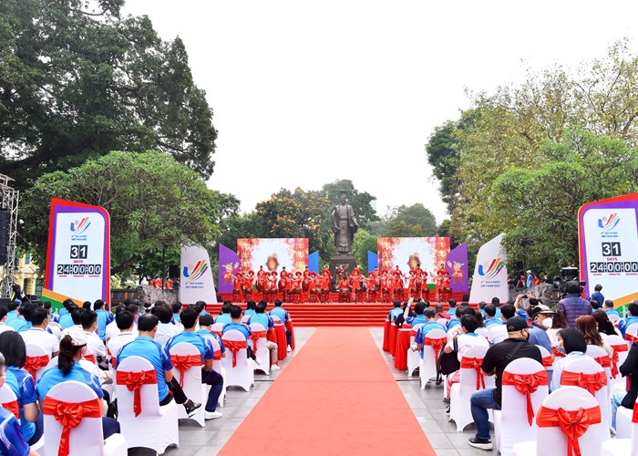 Lễ phát động Hà Nội đếm ngược 31 ngày hướng tới SEA Games 31 - Anh 1