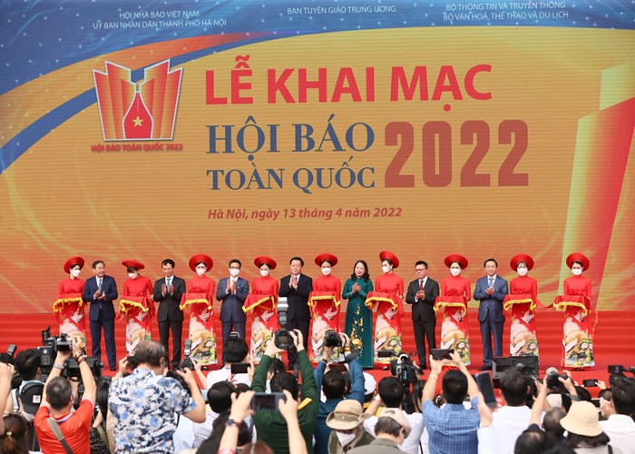Khai mạc Hội Báo toàn quốc năm 2022: Đoàn kết, chuyên nghiệp, hiện đại và nhân văn - Anh 1