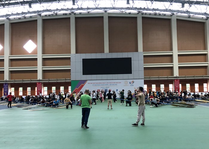 Chuẩn bị cho Lễ khai mạc SEA Games 31: Tuổi trẻ tự hào góp sức - Anh 1