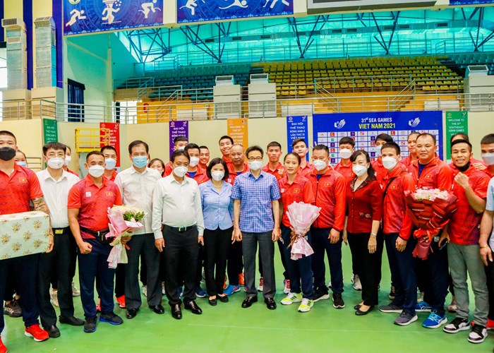 Phó Thủ  tướng Vũ Đức Đam kiểm tra công tác chuẩn bị  cho  SEA Games  31 tại Bắc Ninh và Bắc Giang - Anh 3