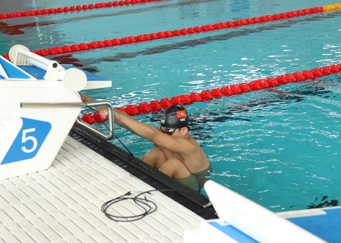 Tuyển bơi Việt Nam quyết tâm giành thành tích tại SEA Games 31 - Anh 5