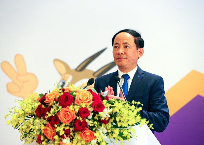 Đông đảo phóng viên báo chí dự Hội nghị truyền thông quốc tế SEA Games 31 - Anh 1