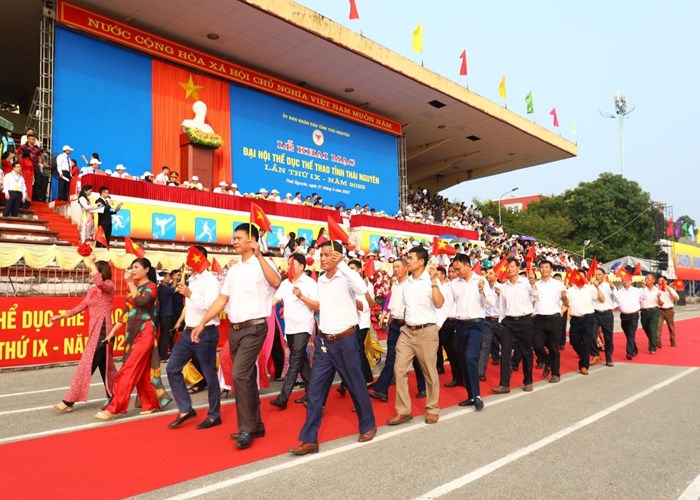 Khai mạc Đại hội Thể dục thể thao tỉnh Thái Nguyên lần thứ IX năm 2022 - Anh 3