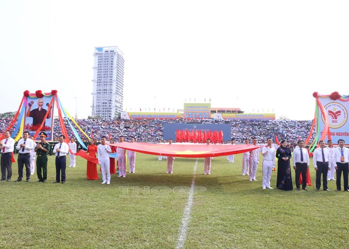Khai mạc Đại hội Thể dục thể thao tỉnh Thái Nguyên lần thứ IX năm 2022 - Anh 1