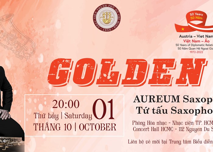 Hòa nhạc của nhóm tứ tấu saxophone AUREUM tại Nhạc viện TP.HCM - Anh 1