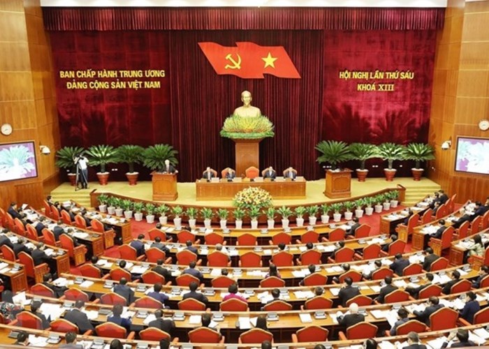 Ngày làm việc thứ ba Hội nghị Trung ương 6 khóa XIII - Anh 1