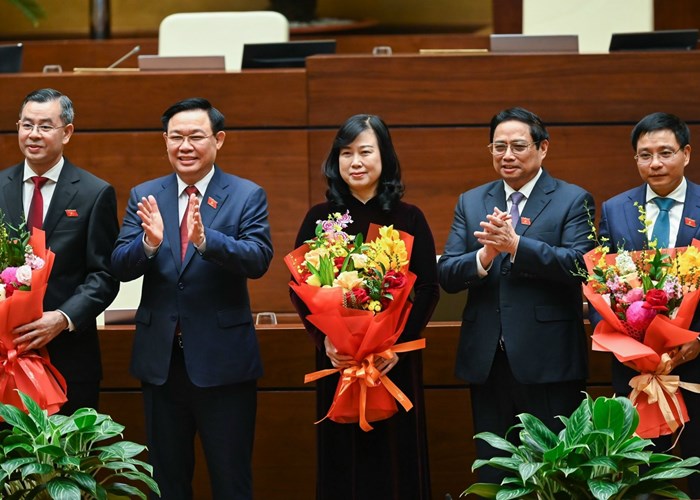 Quốc hội phê chuẩn bổ nhiệm Bộ trưởng Bộ GTVT, Bộ Y tế, bầu Tổng Kiểm toán nhà nước - Anh 1