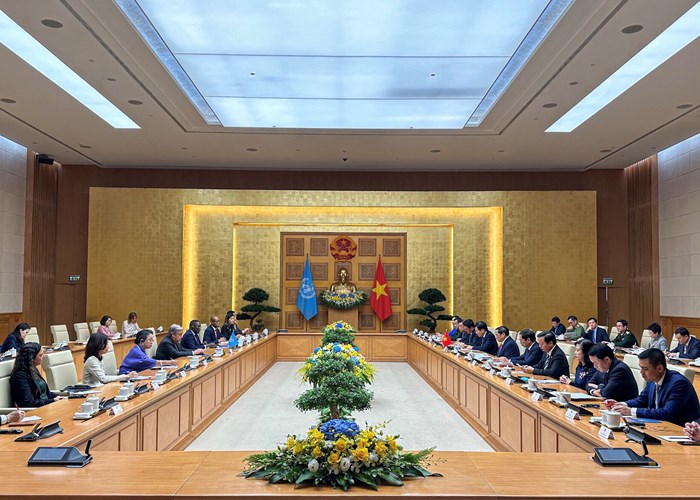 Thủ tướng Phạm Minh Chính tiếp Tổng Thư ký Liên Hợp Quốc António Guterres - Anh 4