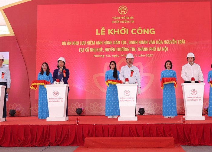 Hà Nội: Khởi công dự án Khu lưu niệm Anh hùng dân tộc, Danh nhân văn hóa thế giới Nguyễn Trãi - Anh 1