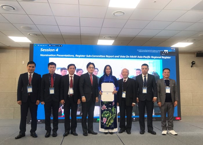 Việt Nam có thêm 2 Di sản tư liệu được ghi vào Danh mục Di sản tư liệu khu vực châu Á - Thái Bình Dương - Anh 5