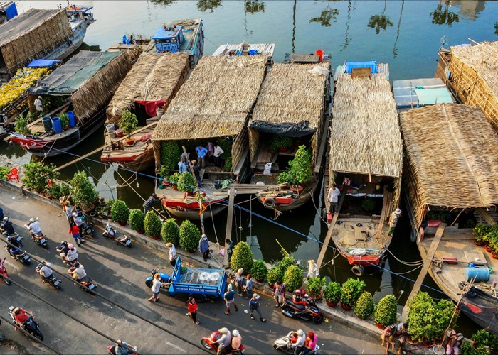 Chợ hoa xuân “Trên bến dưới thuyền” năm 2023: Không gian hoa đặc sắc các vùng, miền - Anh 2