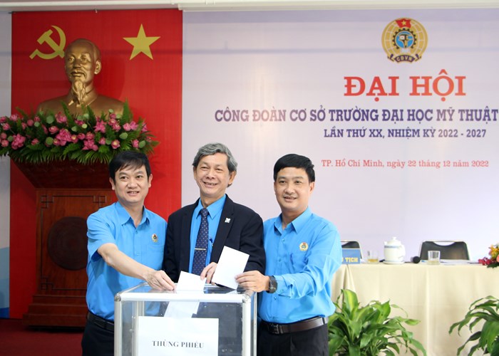 Đại hội điểm Công đoàn Trường ĐH Mỹ thuật TP.HCM nhiệm kỳ 2022-2027 - Anh 4
