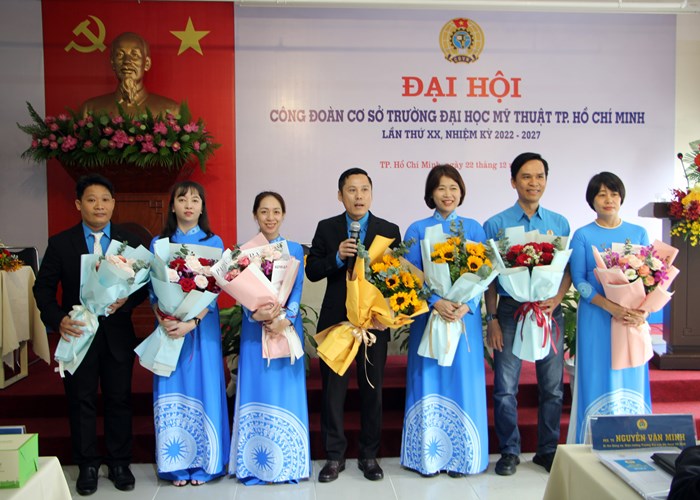 Đại hội điểm Công đoàn Trường ĐH Mỹ thuật TP.HCM nhiệm kỳ 2022-2027 - Anh 6