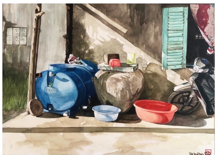 Đậm chất sông nước trong triển lãm tranh “Ngày nắng” - Anh 4