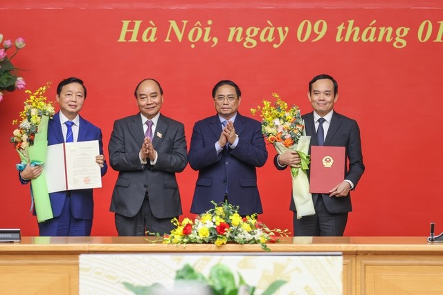 Công bố quyết định bổ nhiệm hai Phó Thủ tướng Chính phủ - Anh 1