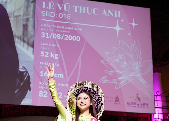 Du học sinh Pháp Lê Vũ Thục Anh đăng quang Miss Xuân 2023 tại Châu Âu - Anh 2