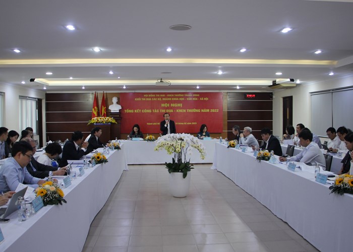 Tổng kết Khối thi đua các Bộ, ngành Khoa học - Văn hóa - Xã hội năm 2022 - Anh 1